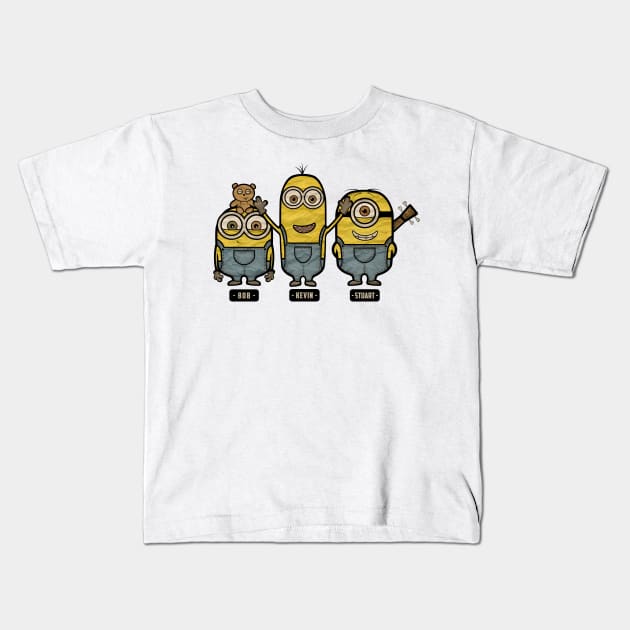 Minions TOGETHER Kids T-Shirt by poketees